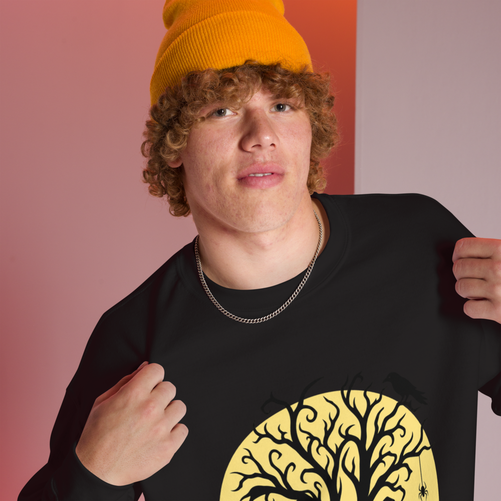 Evil Tree Under the Full Moon Sweatshirt · Unisex / Black / S