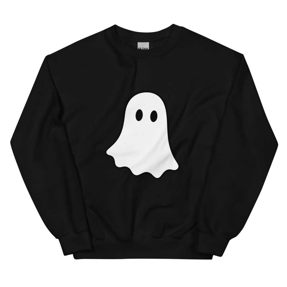 Little White Ghost Sweatshirt · Unisex / Black / S