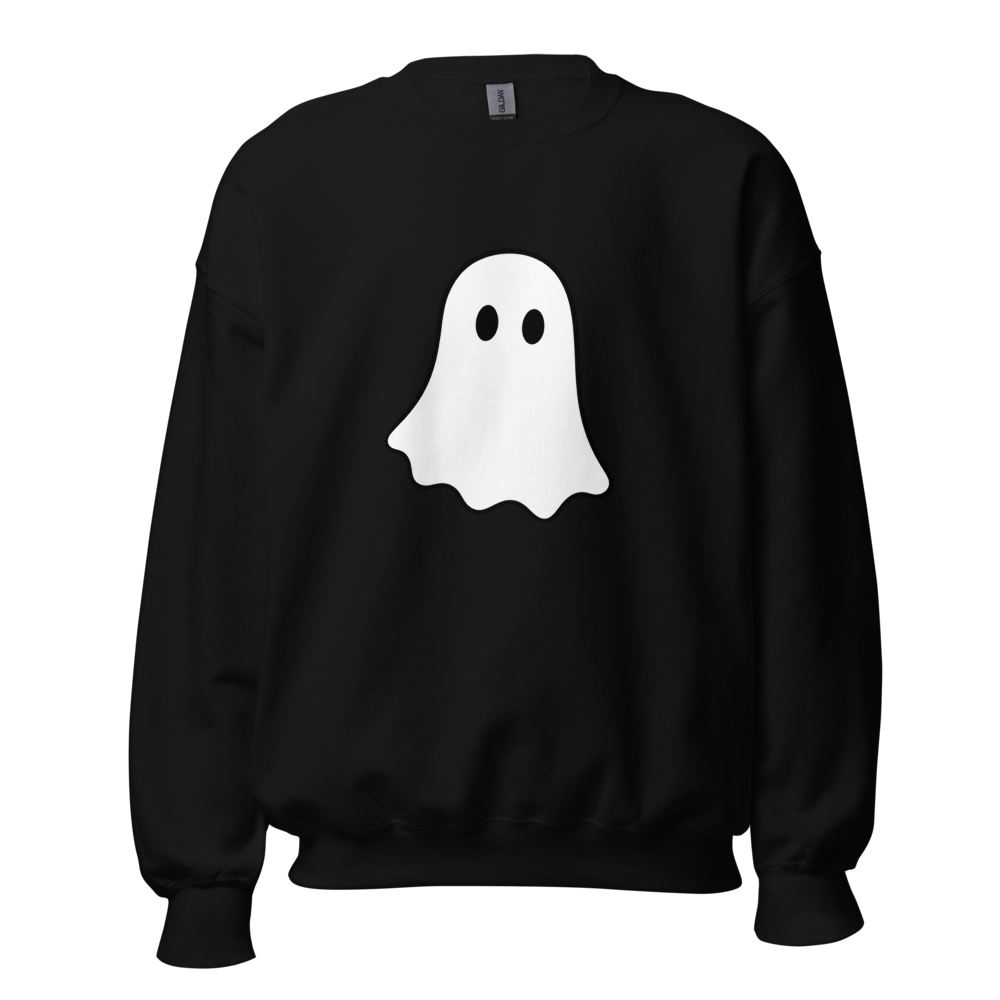 Little White Ghost Sweatshirt · Unisex / Black / S