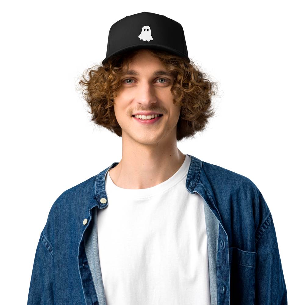 Little White Ghost Cap · Black / One size
