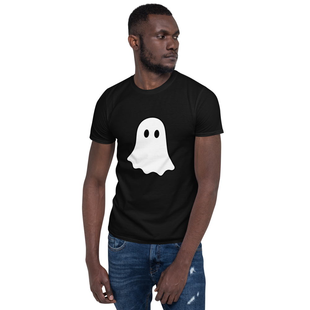 Little White Ghost T-Shirt · Unisex / Black / S