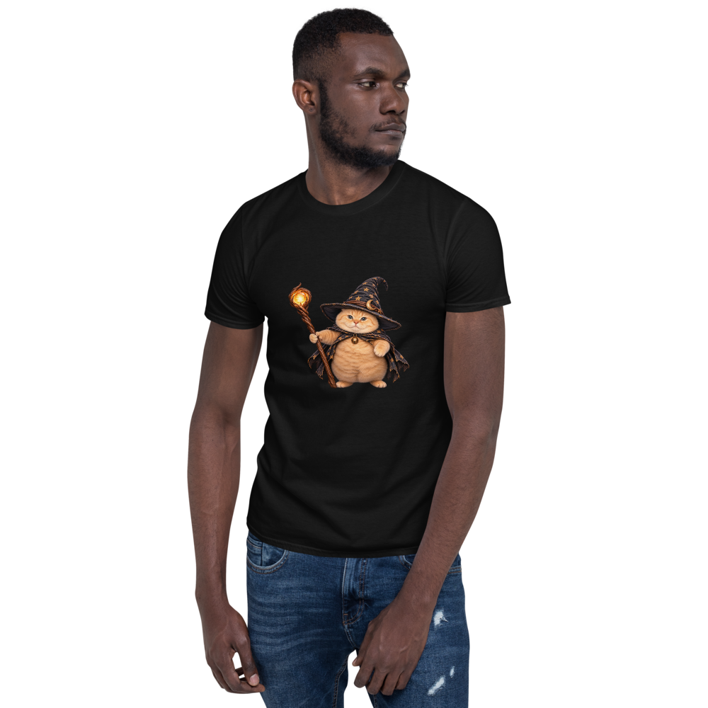 Witch Cat T-Shirt · Unisex / Black / S