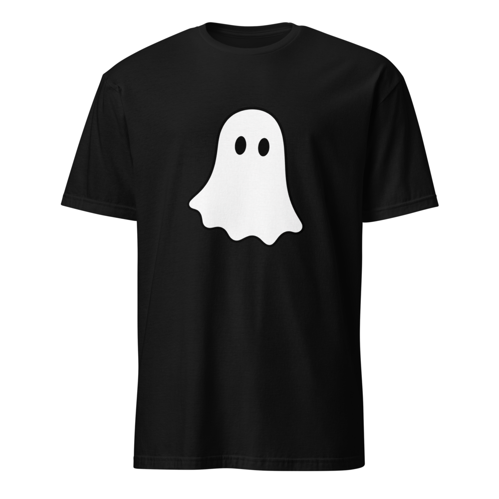 Little White Ghost T-Shirt · Unisex / Black / S