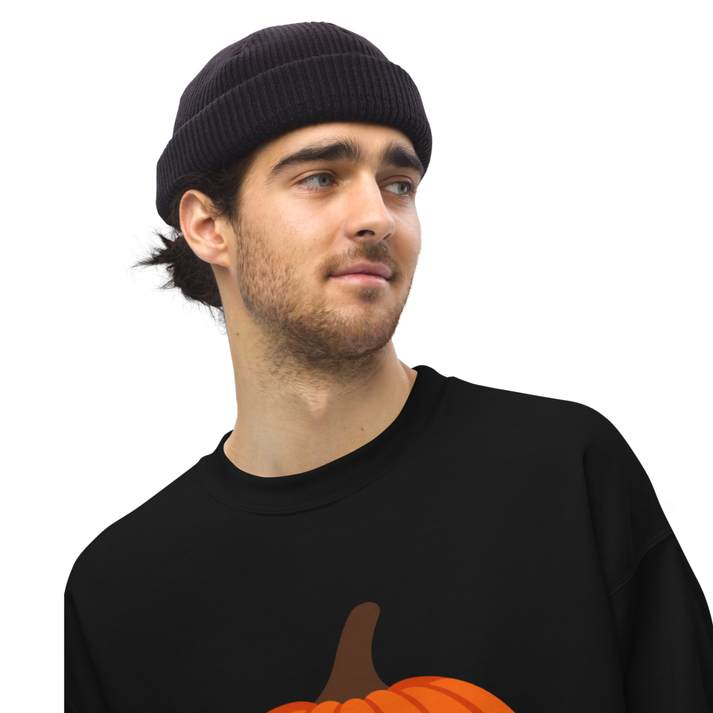 Halloween Pumpkin Unisex Sweatshirt · Unisex / Black / S