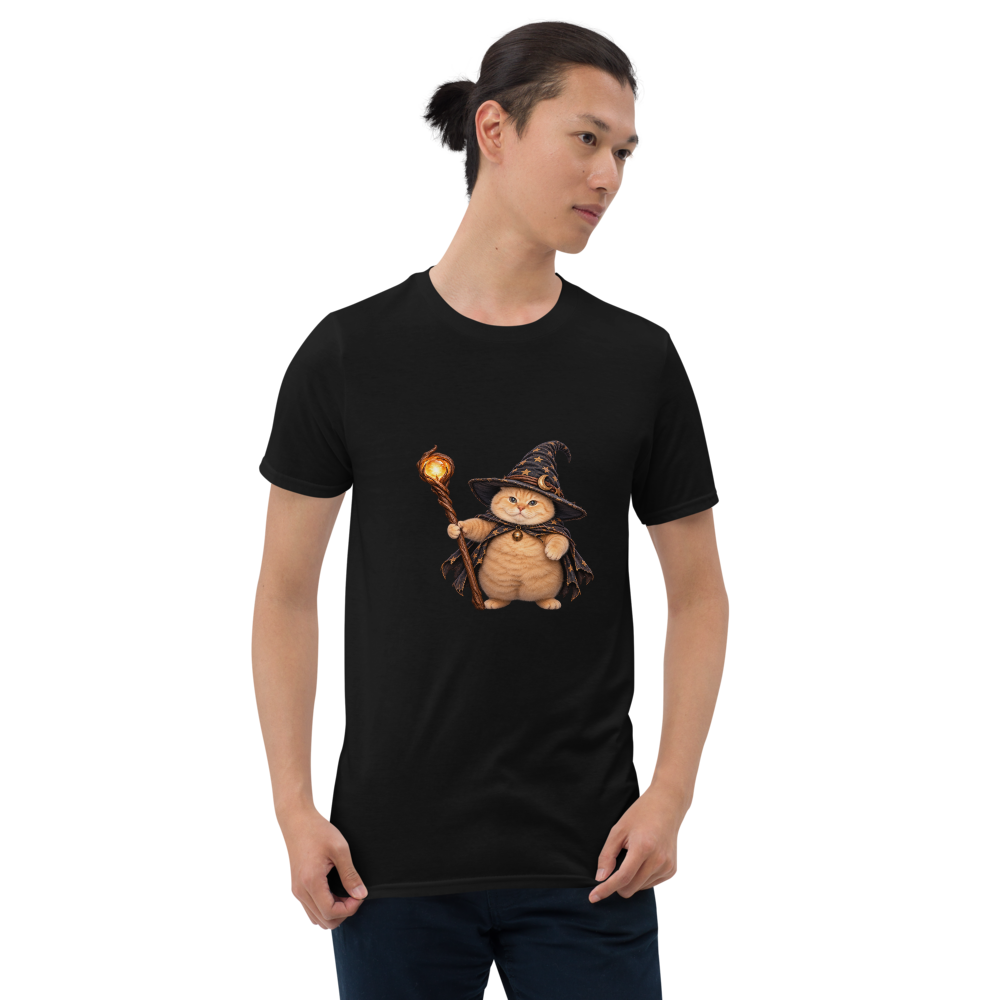 Witch Cat T-Shirt · Unisex / Black / S