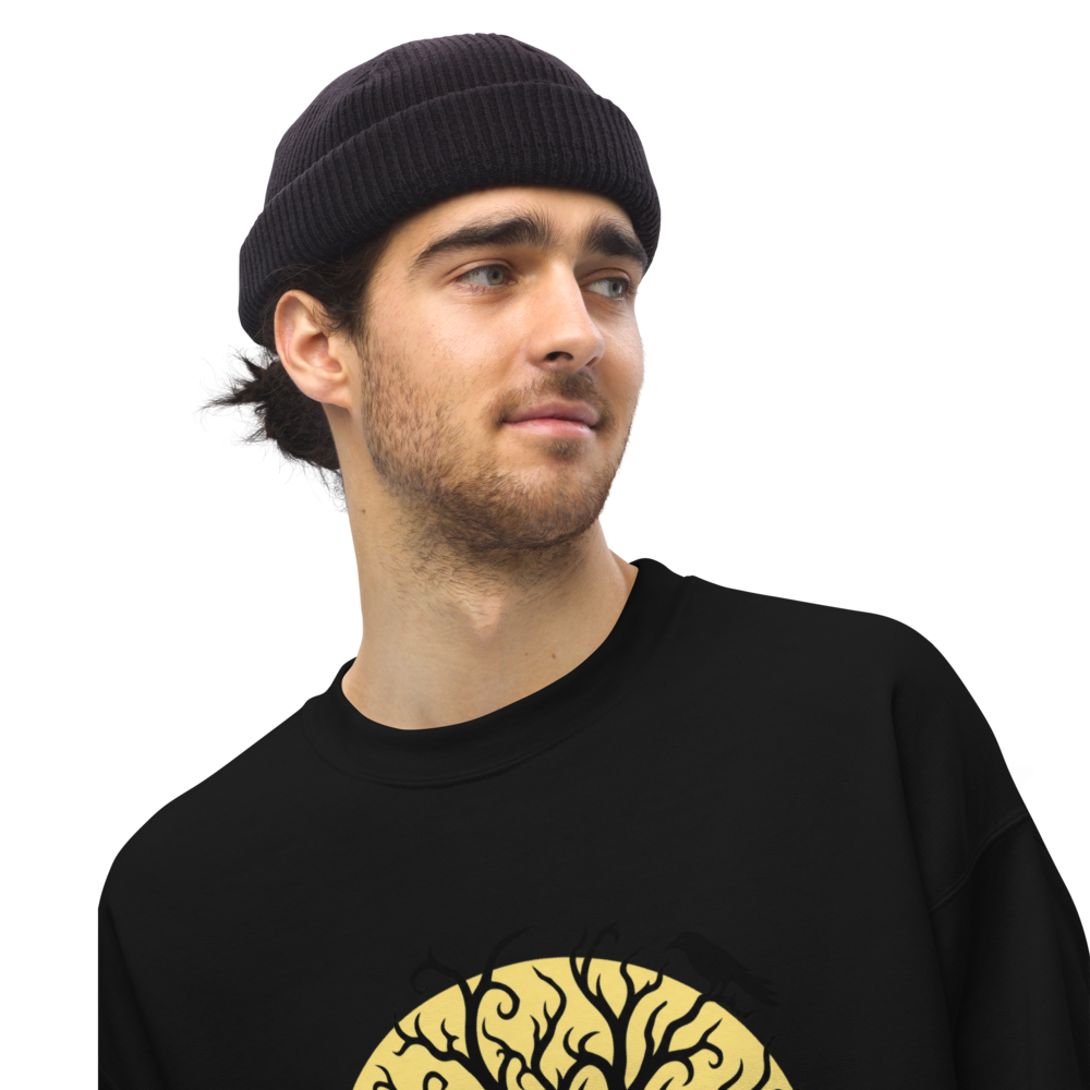 Evil Tree Under the Full Moon Sweatshirt · Unisex / Black / S
