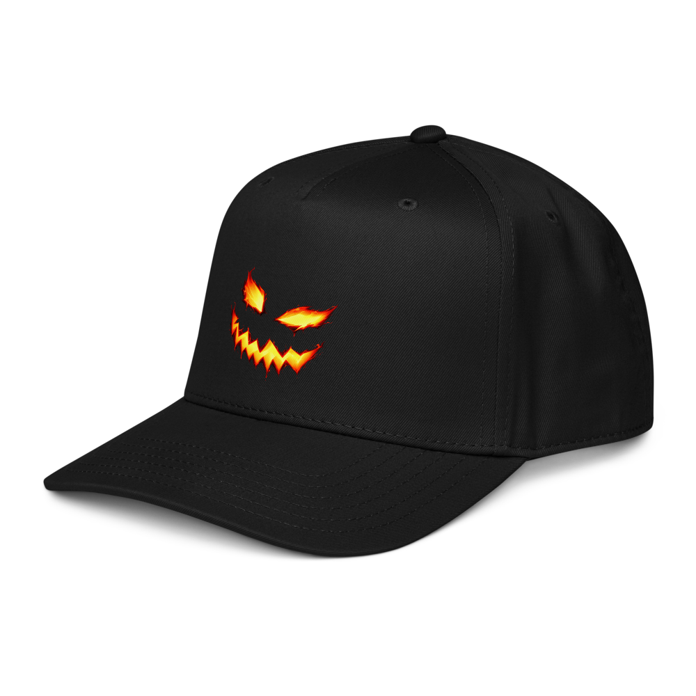 Scary Pumpkin Cap · Black / One size