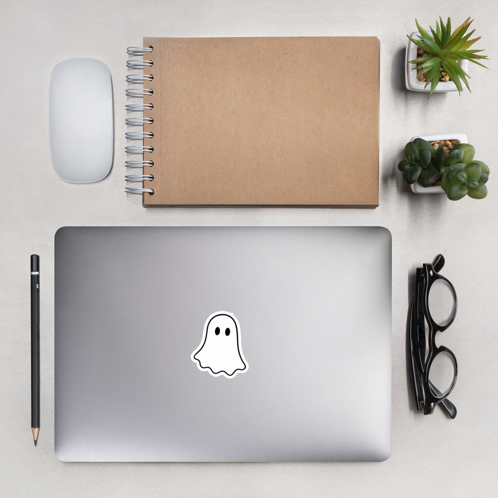 Little White Ghost Sticker · White / 3″×3″