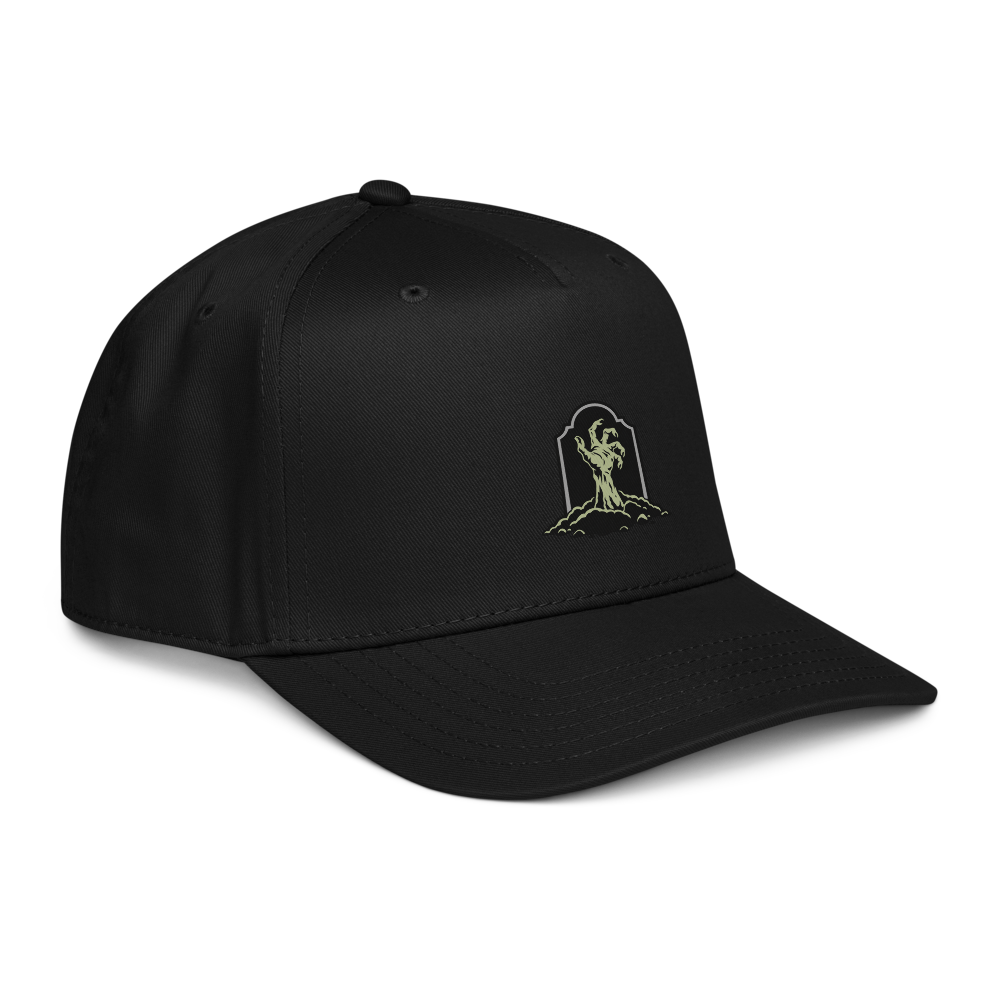 Zombie Hand Emerging from a Grave Cap · Black / One size