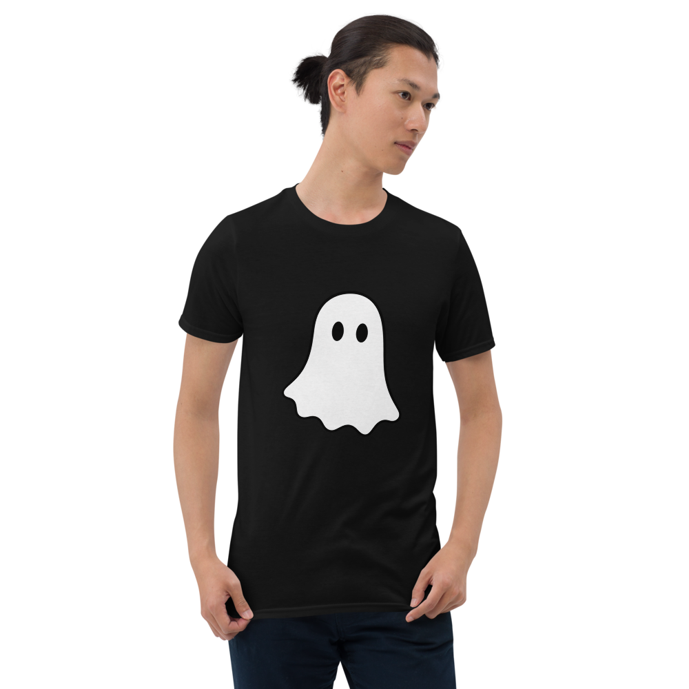 Little White Ghost T-Shirt · Unisex / Black / S
