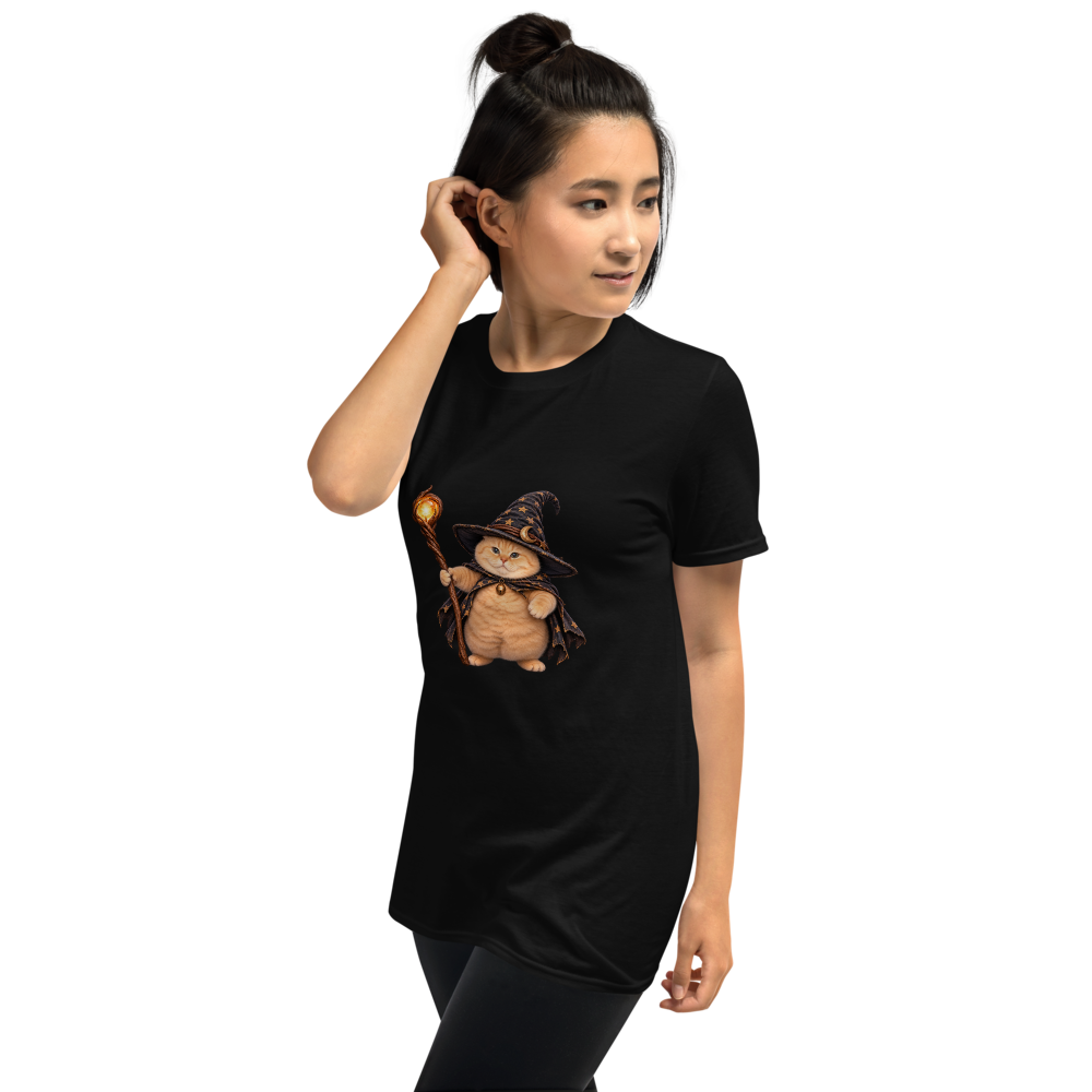 Witch Cat T-Shirt · Unisex / Black / S