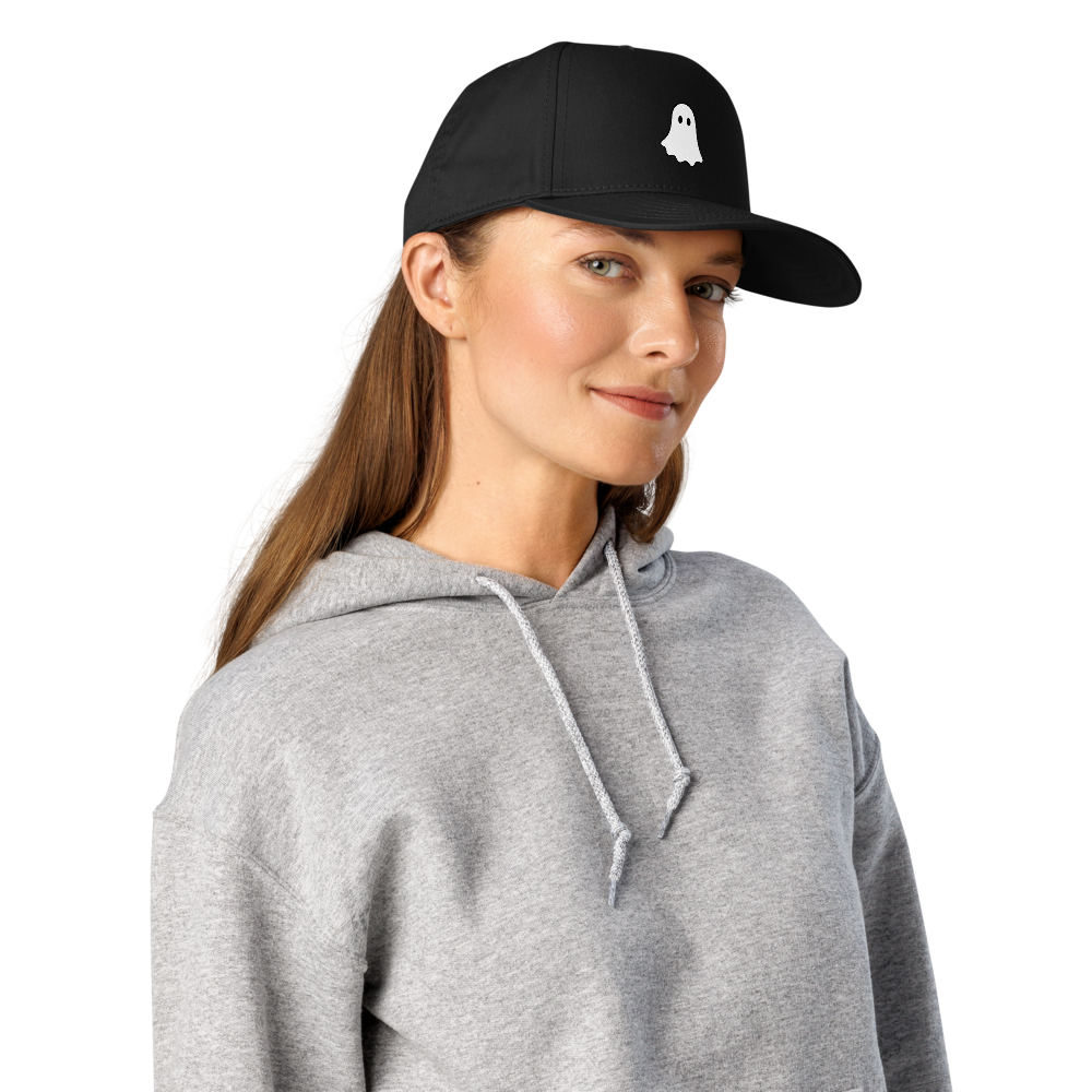 Little White Ghost Cap · Black / One size