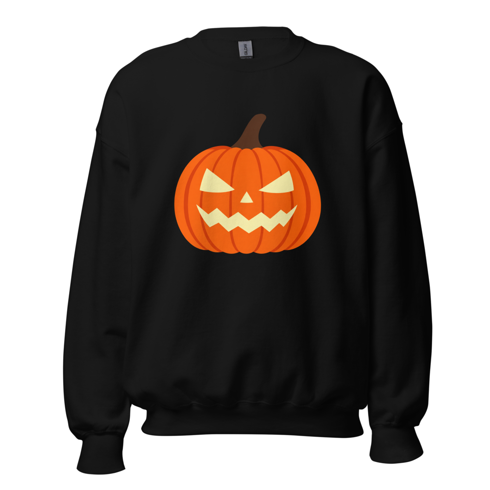 Halloween Pumpkin Unisex Sweatshirt · Unisex / Black / S