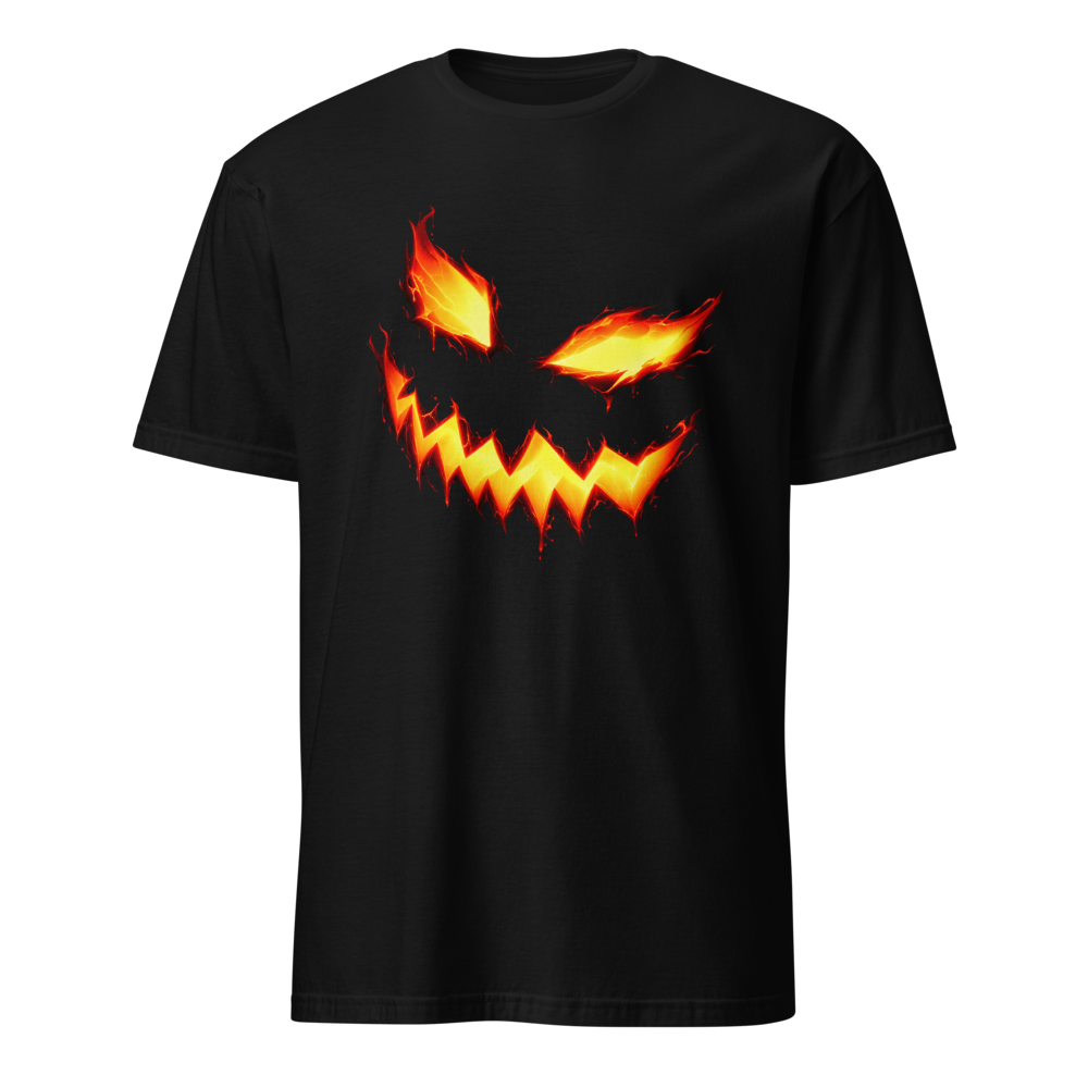 Scary Pumpkin T-Shirt · Unisex / Black / S