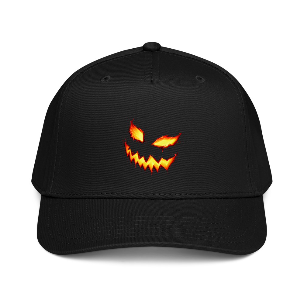 Scary Pumpkin Cap · Black / One size