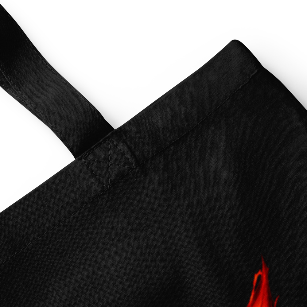 Scary Pumpkin Tote Bag · Black / One size