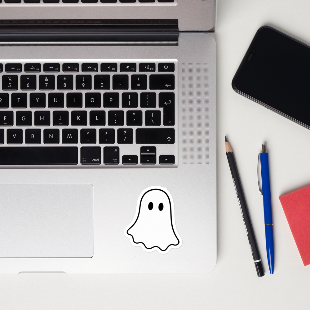 Little White Ghost Sticker · White / 3″×3″