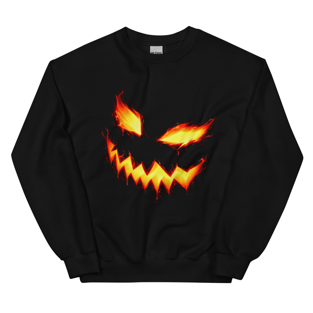 Scary Pumpkin Sweatshirt · Unisex / Black / S