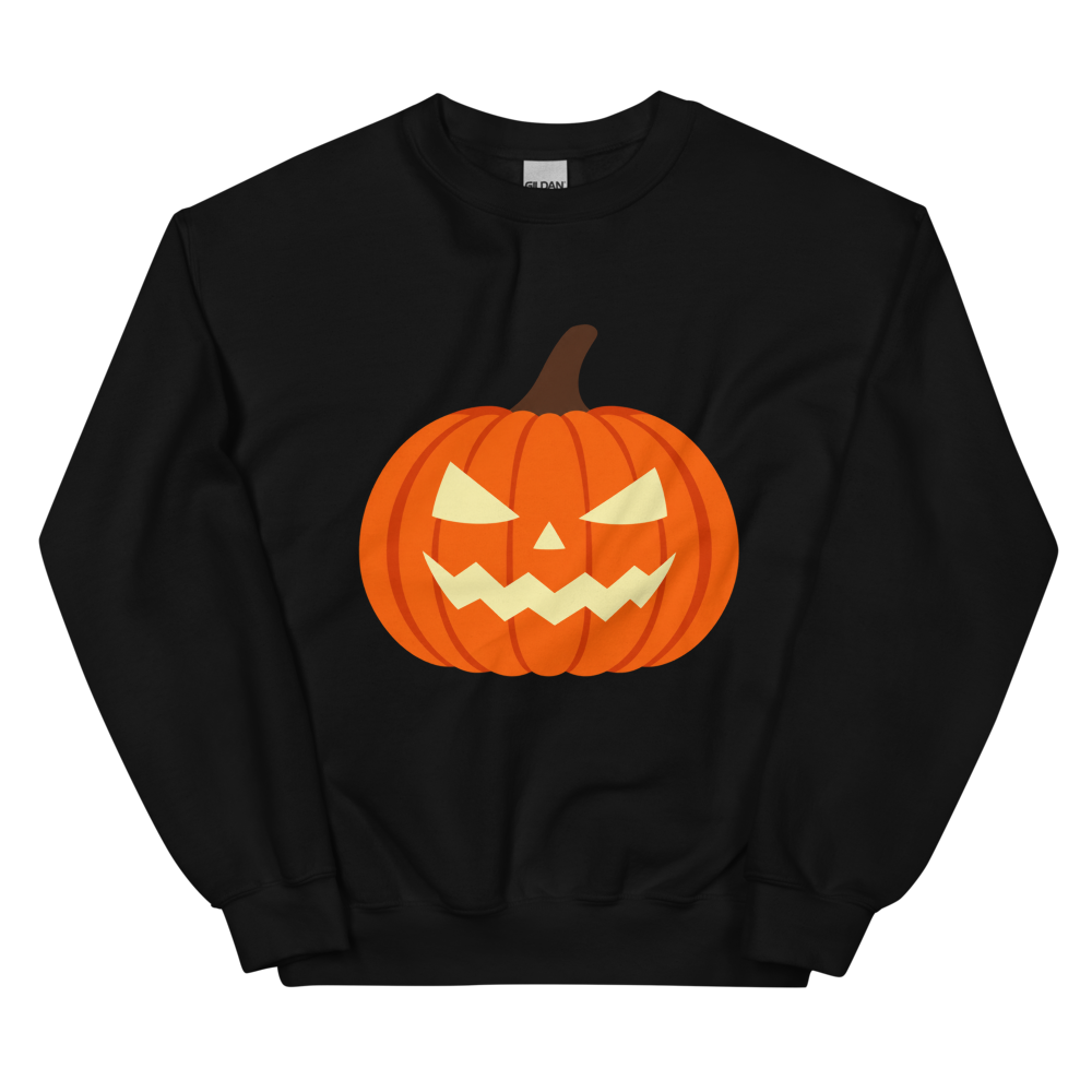 Halloween Pumpkin Unisex Sweatshirt · Unisex / Black / S