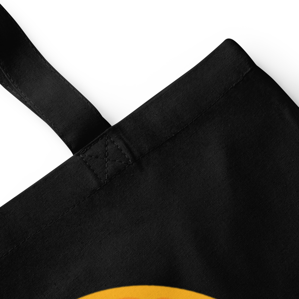 Witch Over the Orange Moon Tote Bag · Black / One size