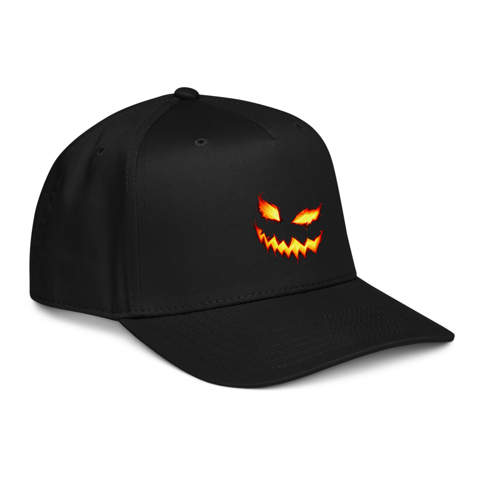 Scary Pumpkin Cap · Black / One size